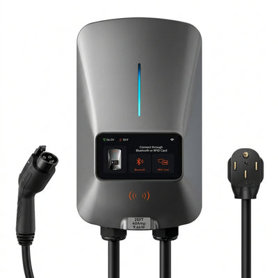 Level 2 EV Charger Designed for Home Charging, 40 Amp NEMA 14-50, 25ft Cable, WiFi and App Enabled