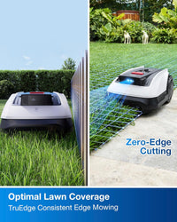 ECOVACS Goat O1000 RTK Robot Lawn Mower, Perimeter Wire Free Vision Robotic Lawnmower for 1/4 Acres Lawn, Automated Mapping, APP Control, 3D Obstacle Avoidance, Zero-Edge Cutting